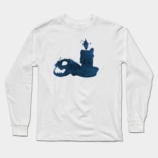 Cat skull and candle Long Sleeve T-Shirt